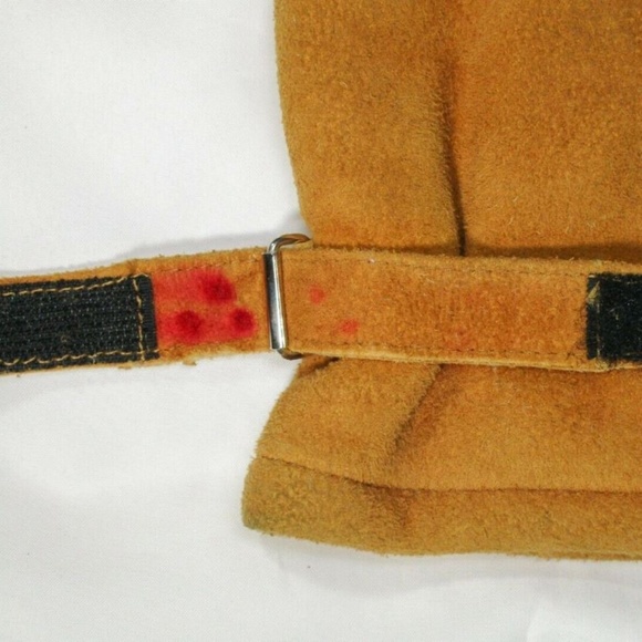 SOLD LL Bean Buckskin Mitts 3 Finger Gloves Sz Med - Picture 6 of 8